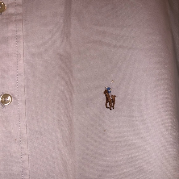 Ralph Lauren white classic fit long sleeve button up - Picture 6 of 7